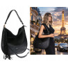Torebka damska shopper worek elegancka lekka torba listonoszka JC006 Czarna