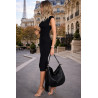 Torebka damska shopper worek elegancka lekka torba listonoszka JC006 Czarna