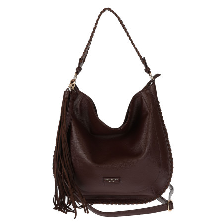 Torebka damska shopper worek elegancka lekka listonoszka JC006 Czekoladowa