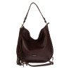 Torebka damska shopper worek elegancka lekka listonoszka JC006 Czekoladowa