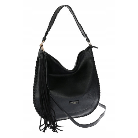 Torebka damska shopper worek elegancka lekka torba listonoszka JC006 Czarna