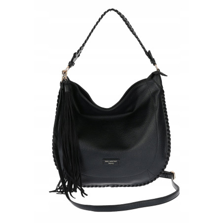 Torebka damska shopper worek elegancka lekka torba listonoszka JC006 Czarna