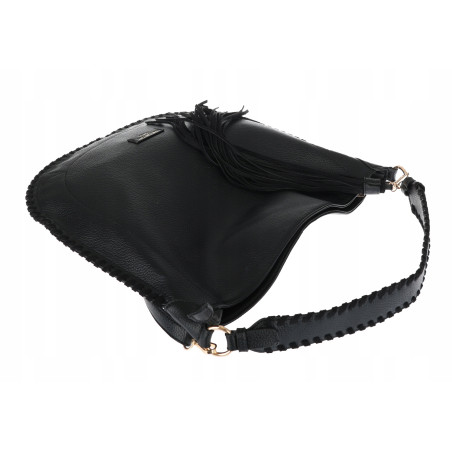 Torebka damska shopper worek elegancka lekka torba listonoszka JC006 Czarna