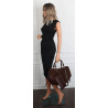 Torebka damska shopper A4 duża zamszowa na ramię elegancka R967 Czekoladowa