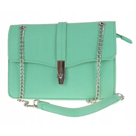 ERICK Style Elegancka Torebka Damska kuferek listonoszka H0768 Green