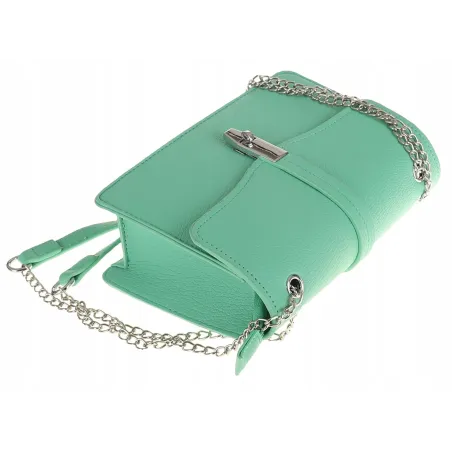 ERICK Style Elegancka Torebka Damska kuferek listonoszka H0768 Green