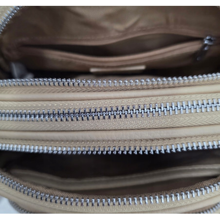 Torebka Damska pojemna klasyczna Listonoszka ażurowa na ramię Y433 Szara