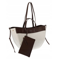 Torebka damska shopper Gallantry Paris na ramię elegancka R044 Czekoladowa
