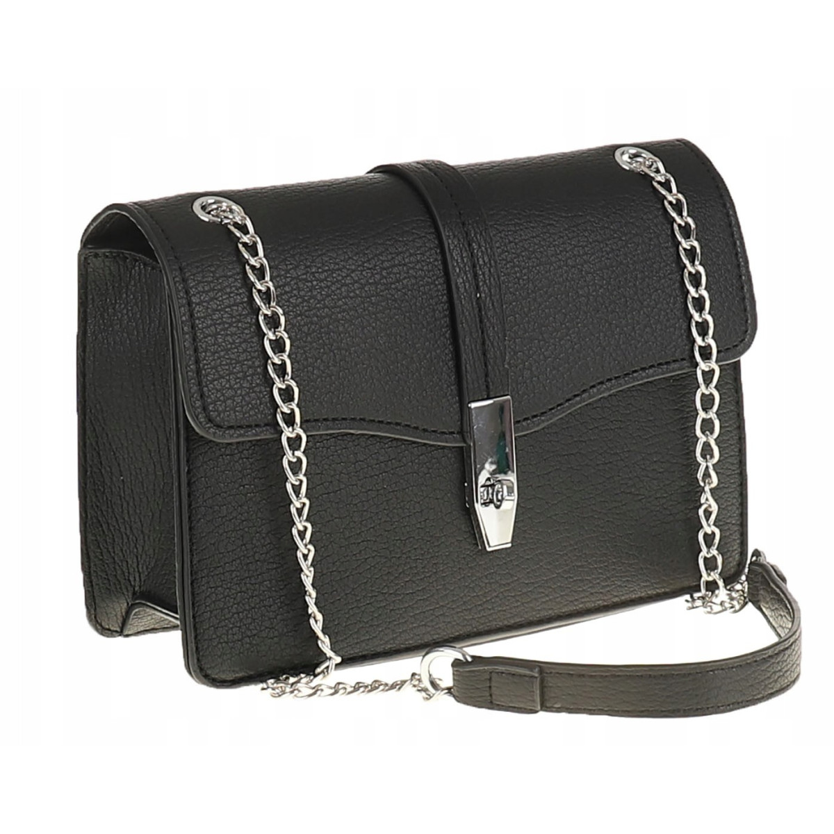 ERICK Style Elegancka Torebka Damska kuferek listonoszka H0768 Black