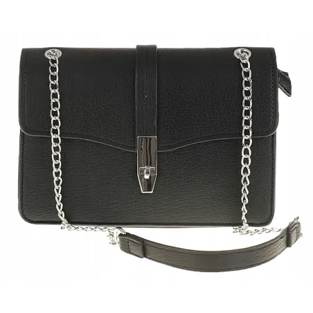 ERICK Style Elegancka Torebka Damska kuferek listonoszka H0768 Black