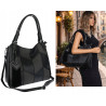 Torebka Damska Listonoszka Worek Shopper Modna Torba na Ramię MC674 Czarna