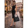 Torebka Damska Listonoszka Worek Shopper Modna Torba na Ramię MC674 Czarna