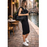 Torebka Damska Listonoszka Worek Shopper Modna Torba na Ramię MC674 Czarna