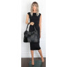 Torebka Damska Listonoszka Worek Shopper Modna Torba na Ramię MC674 Czarna