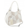Torebka Damska Listonoszka Worek Shopper Modna Torba na Ramię MC674 Biała