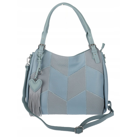 Torebka Damska Listonoszka Worek Shopper Torba na Ramię MC674 Niebieska