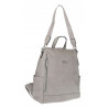 Torebka damska plecak 2w1 shopper duża pojemna na ramię modna CC028 Szara