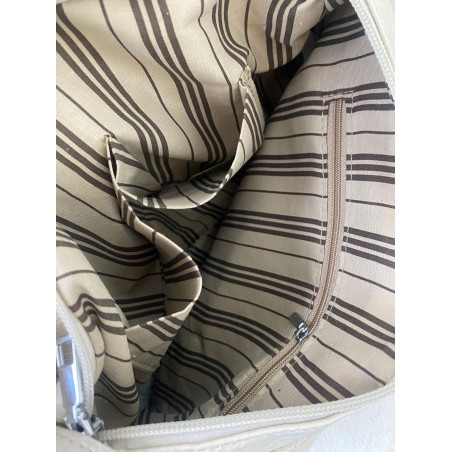 Torebka Damska shopper worek 2w1 listonoszka torba Ażurowa D1901 Niebieska