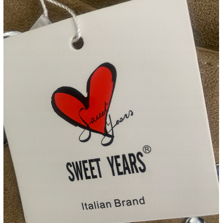 Torebka damska zamszowa worek pojemna A4 na ramię z ćwiekami S8117 Zielona