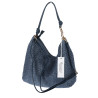 Torebka Damska Worek Shopper Torba na Ramię duża A4 pajemna N3573 Niebieska
