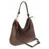 Torebka Damska Worek Shopper Torba na Ramię duża pajemna N3573 Czekoladowa