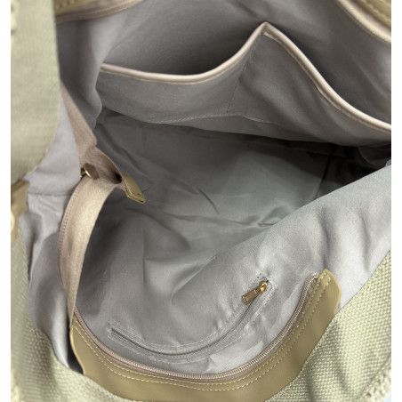 Torebka Damska Worek Shopper Torba pajemna listonoszka N2912 Czekoladowa