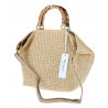 Torebka Damska Worek Shopper Torba duża pajemna listonoszka N2912 Beżowa