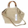 Torebka Damska Worek Shopper Torba duża pajemna listonoszka N2912 Beżowa