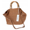 Torebka Damska Worek Shopper Torba duża pajemna listonoszka N2912 Brązowa