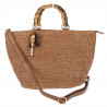 Torebka Damska Worek Shopper Torba duża pajemna listonoszka N2912 Brązowa