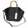 Torebka Damska Worek Shopper Torba duża pajemna listonoszka N2912 Czarna