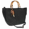 Torebka Damska Worek Shopper Torba duża pajemna listonoszka N2912 Czarna