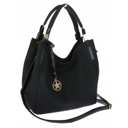 Torebka Damska Worek Listonoszka Duża Torba Shopper na Ramię CH228 Czarna