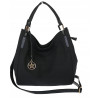 Torebka Damska Worek Listonoszka Duża Torba Shopper na Ramię CH228 Czarna
