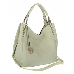 Torebka Damska Worek Listonoszka Duża Torba Shopper na Ramię CH228 Zielona