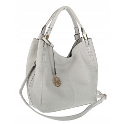 Torebka Damska Worek Listonoszka Duża Torba Shopper na Ramię CH228 Szara