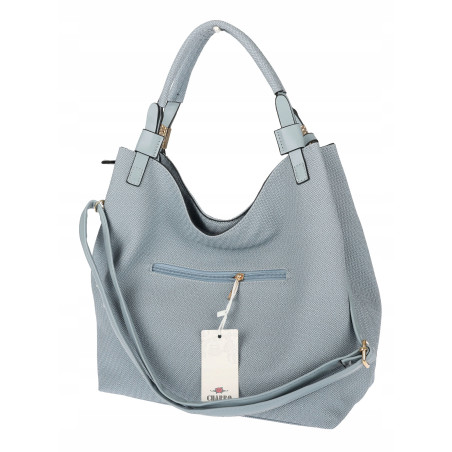 Torebka Damska Worek Modna Duża Torba Shopper na Ramię CH228 Niebieska
