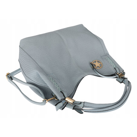 Torebka Damska Worek Modna Duża Torba Shopper na Ramię CH228 Niebieska