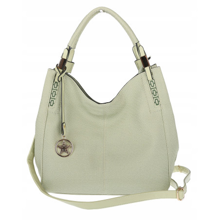 Torebka Damska Worek Listonoszka Duża Torba Shopper na Ramię CH228 Zielona