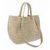 Torebka Damska Worek Shopper Torba na Ramię duża modna pajemna N5047 Beżowa