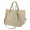 Torebka Damska Worek Shopper Torba na Ramię duża modna pajemna N5047 Beżowa