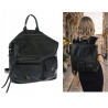 Tommasini Plecak damski miejski A4 Duża Modna Torba Damska SP92591 Czarna
