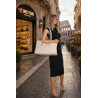 Torebka damska zamszowa shopper 2w1 elegancka lekka torba OS116 Beżowa