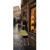 Torebka damska zamszowa shopper 2w1 elegancka lekka torba OS116 Zielona