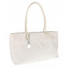Torebka damska zamszowa shopper 2w1 elegancka lekka torba OS116 Beżowa