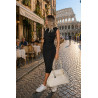 Torebka damska zamszowa shopper 2w1 elegancka lekka torba OS116 Beżowa