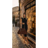 Torebka damska zamszowa shopper 2w1 elegancka lekka torba OS116 Czekoladowa
