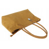 Torebka damska zamszowa shopper 2w1 elegancka lekka torba OS116 Żółta