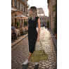 Torebka damska zamszowa shopper 2w1 elegancka lekka torba OS116 Zielona