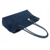Torebka damska zamszowa shopper 2w1 elegancka lekka torba OS116 Granatowa